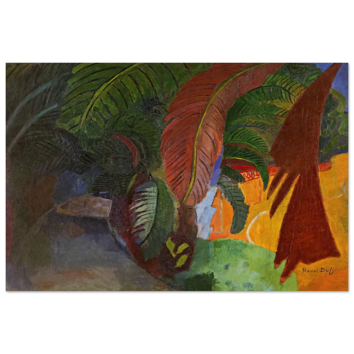 PALM TREES AT MARTIGUES HOMAGE TO GAUGUIN 1910 Poster | Raoul Dufy Poster | Raoul Dufy Shop