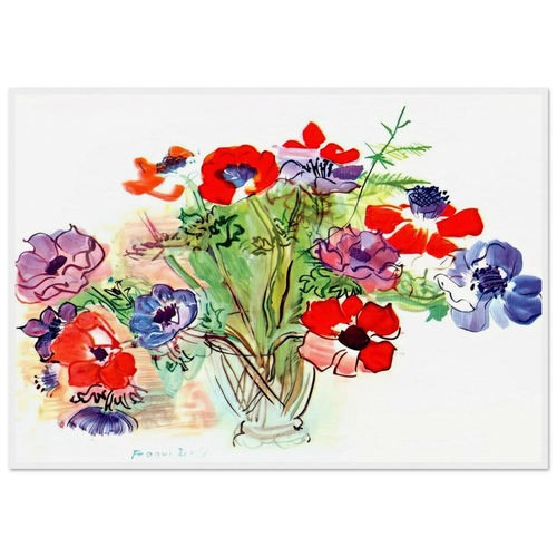 BOUQUET OF FLOWERS 1937 Framed Poster | Raoul Dufy Framed Prints Wall Art | Raoul Dufy Shop