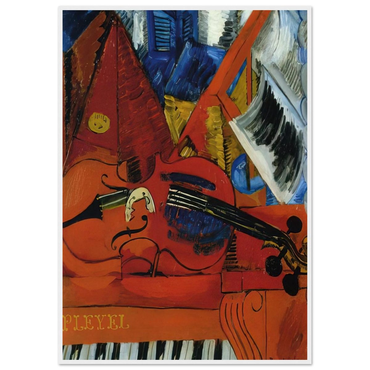 THE VIOLIN 1916 Framed Poster | Raoul Dufy Framed Prints Wall Art | Raoul Dufy Shop