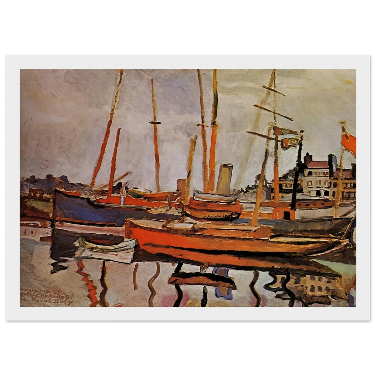 THE PORT OF LE HAVRE 1906 Framed Poster | Raoul Dufy Framed Prints Wall Art | Raoul Dufy Shop