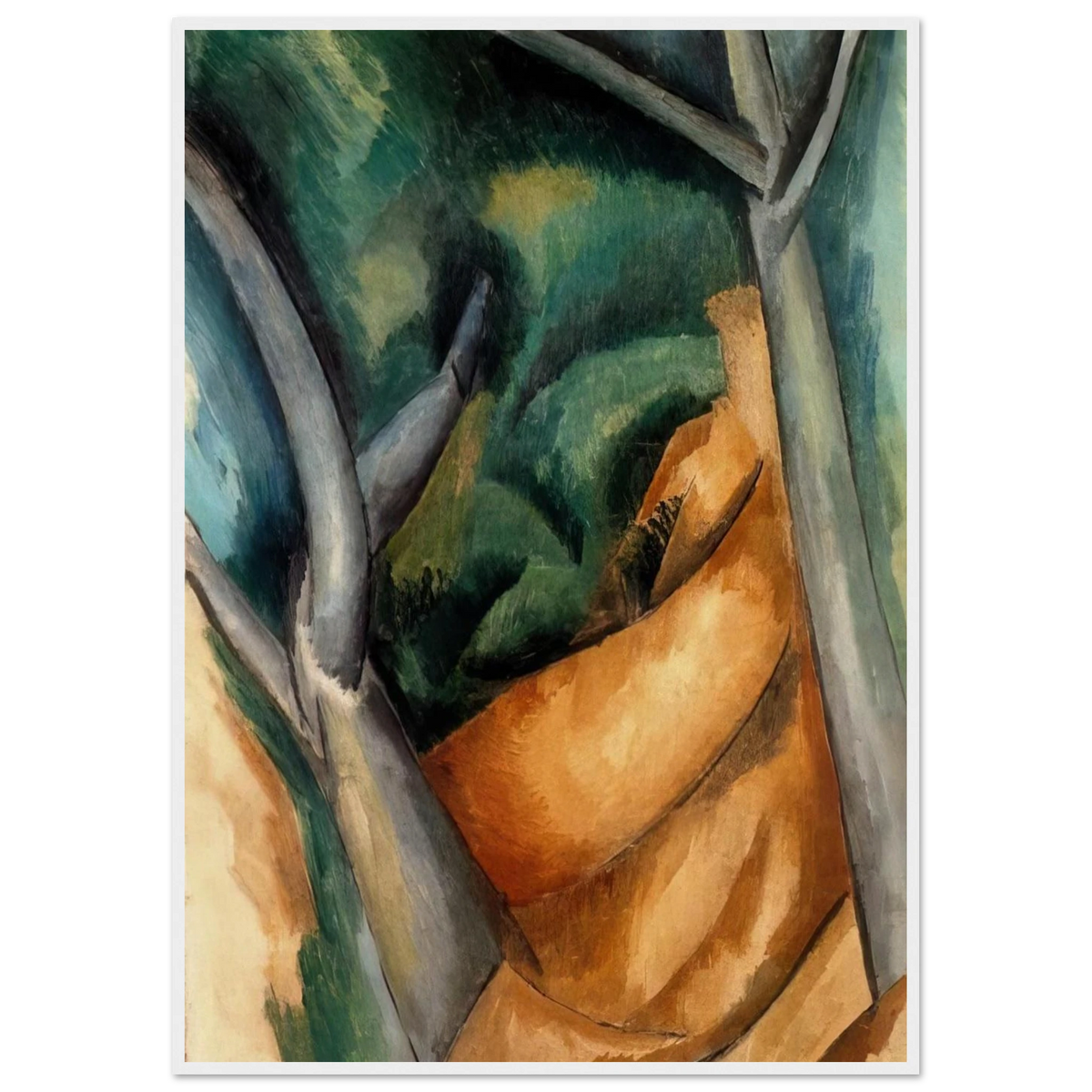TREES AT ESTAQUE 1908 Framed Poster | Raoul Dufy Framed Prints Wall Art | Raoul Dufy Shop