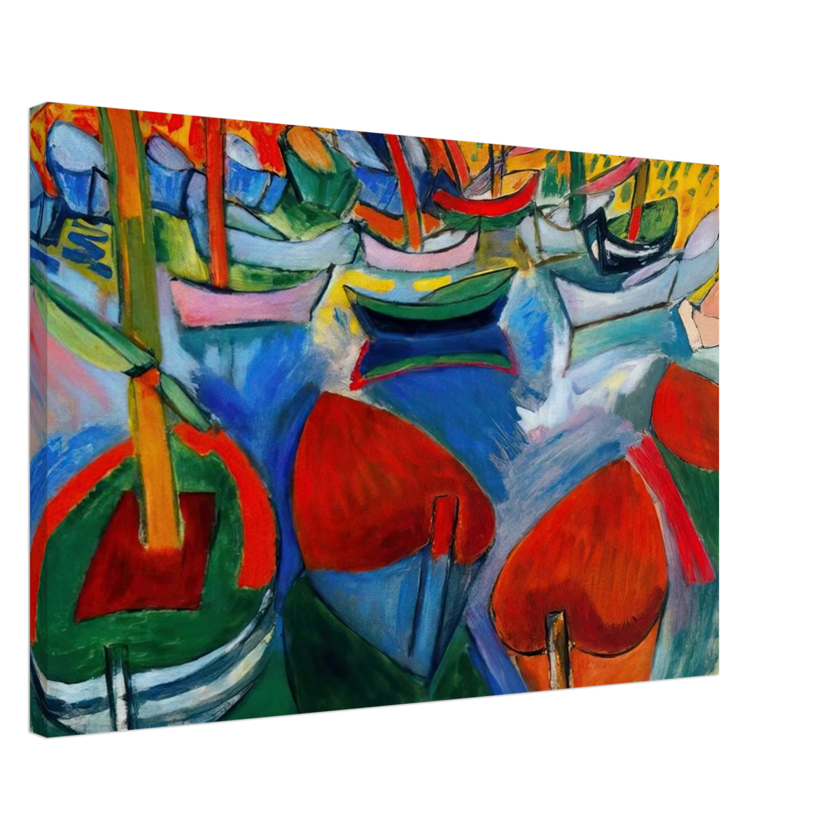 BOATS AT MARTIGUES 1908 Canvas | Raoul Dufy Canvas | Raoul Dufy Shop