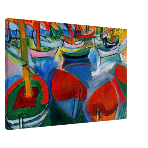 BOATS AT MARTIGUES 1908 Canvas | Raoul Dufy Canvas | Raoul Dufy Shop