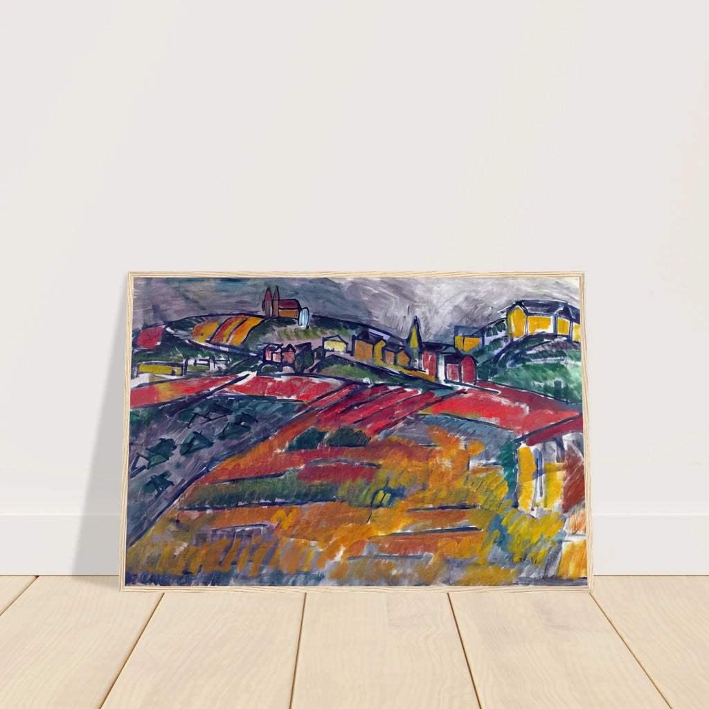 LANDSCAPE WITH RED AND YELLOW Framed Poster | Raoul Dufy Framed Prints Wall Art | Raoul Dufy Shop