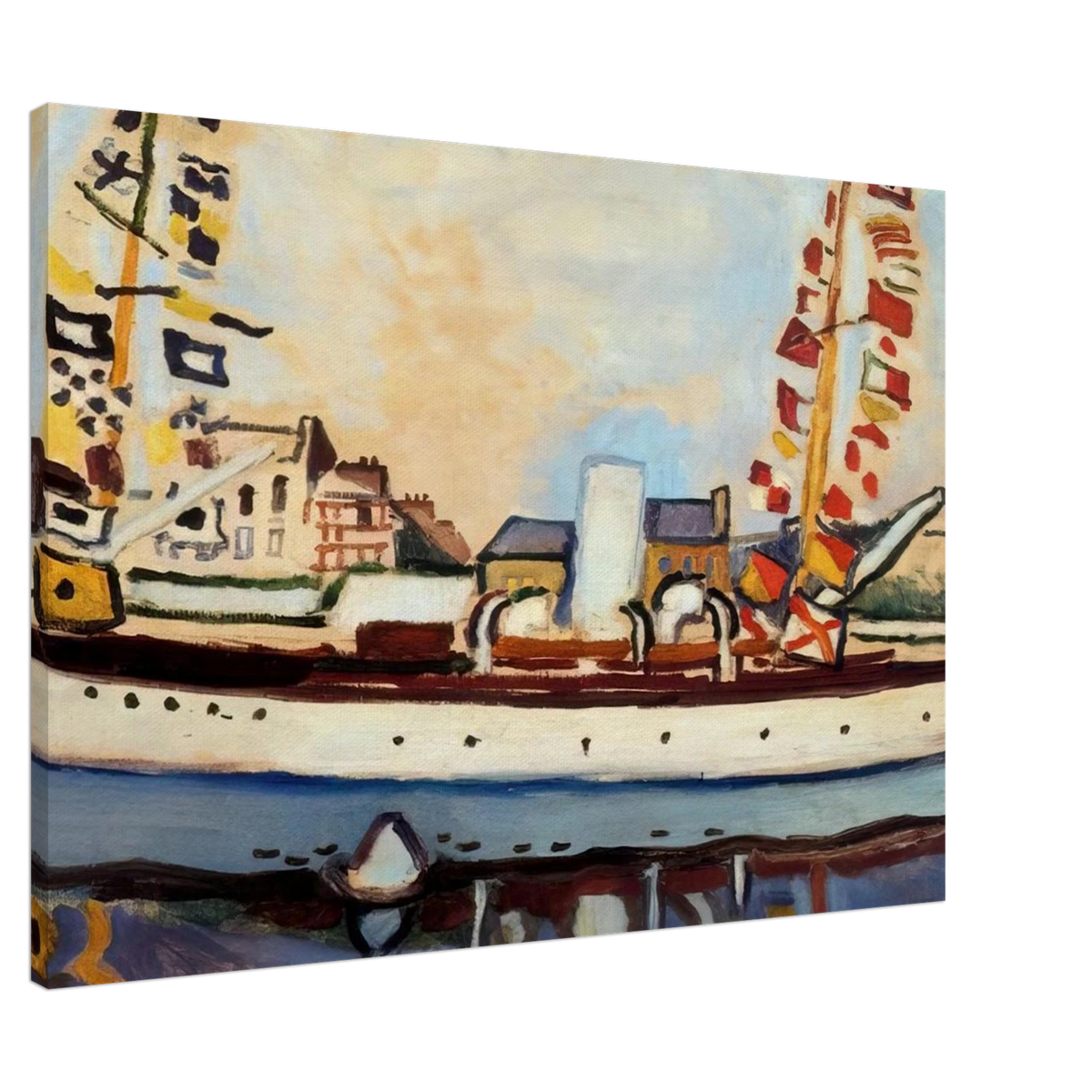 THE ENGLISH YACHT 1906 Canvas | Raoul Dufy Canvas | Raoul Dufy Shop