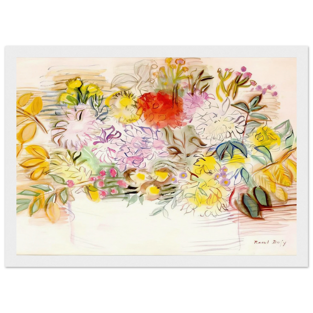 BOUQUET OF FLOWERS Framed Poster | Raoul Dufy Framed Prints Wall Art | Raoul Dufy Shop