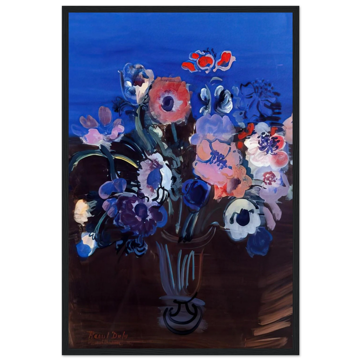 ANEMONES Framed Poster | Raoul Dufy Framed Prints Wall Art | Raoul Dufy Shop