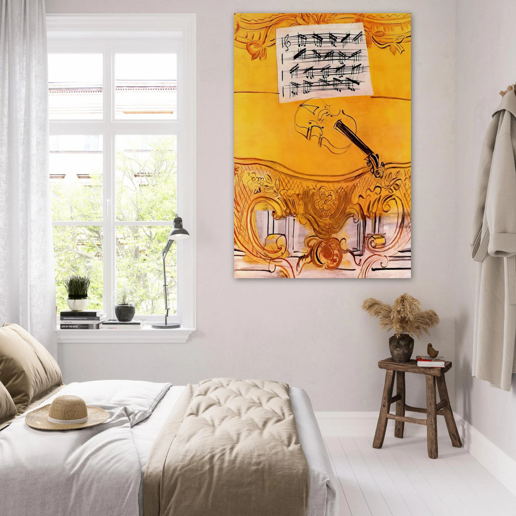 THE YELLOW CONSOLE WITH A VIOLIN 1949 Poster | Raoul Dufy Poster | Raoul Dufy Shop