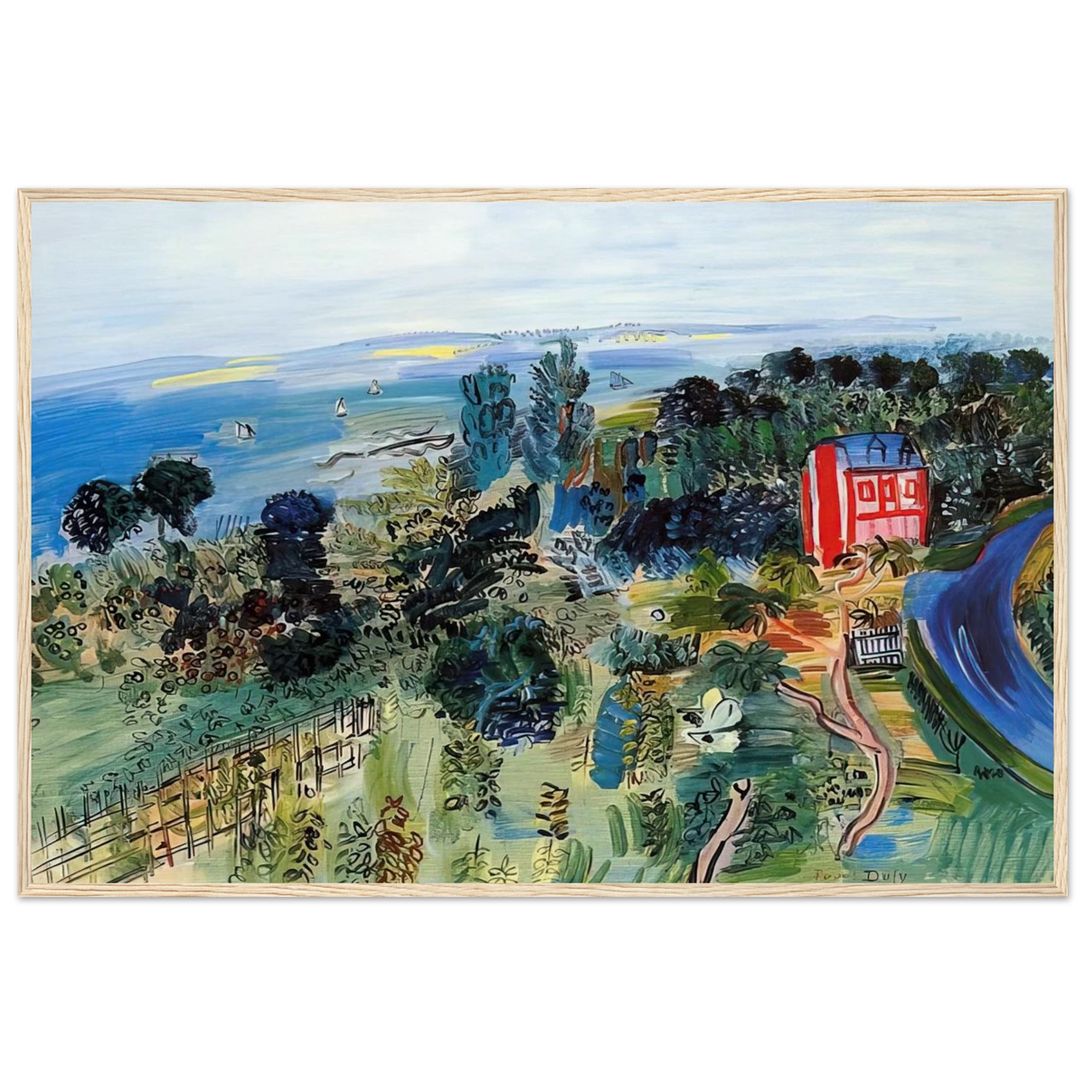 VILLERVILLE Framed Poster | Raoul Dufy Framed Prints Wall Art | Raoul Dufy Shop