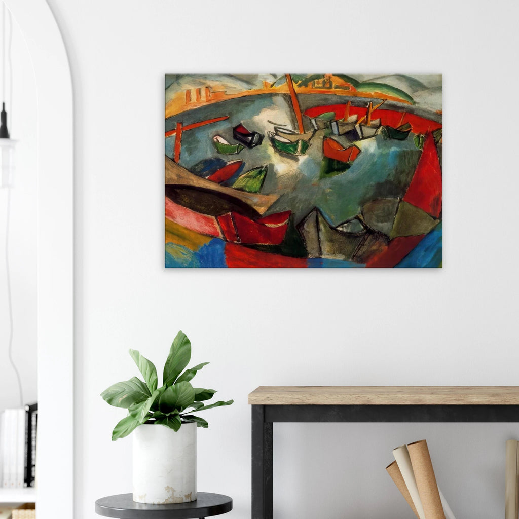 BOATS IN MARSEILLE 1908 Canvas | Raoul Dufy Canvas | Raoul Dufy Shop