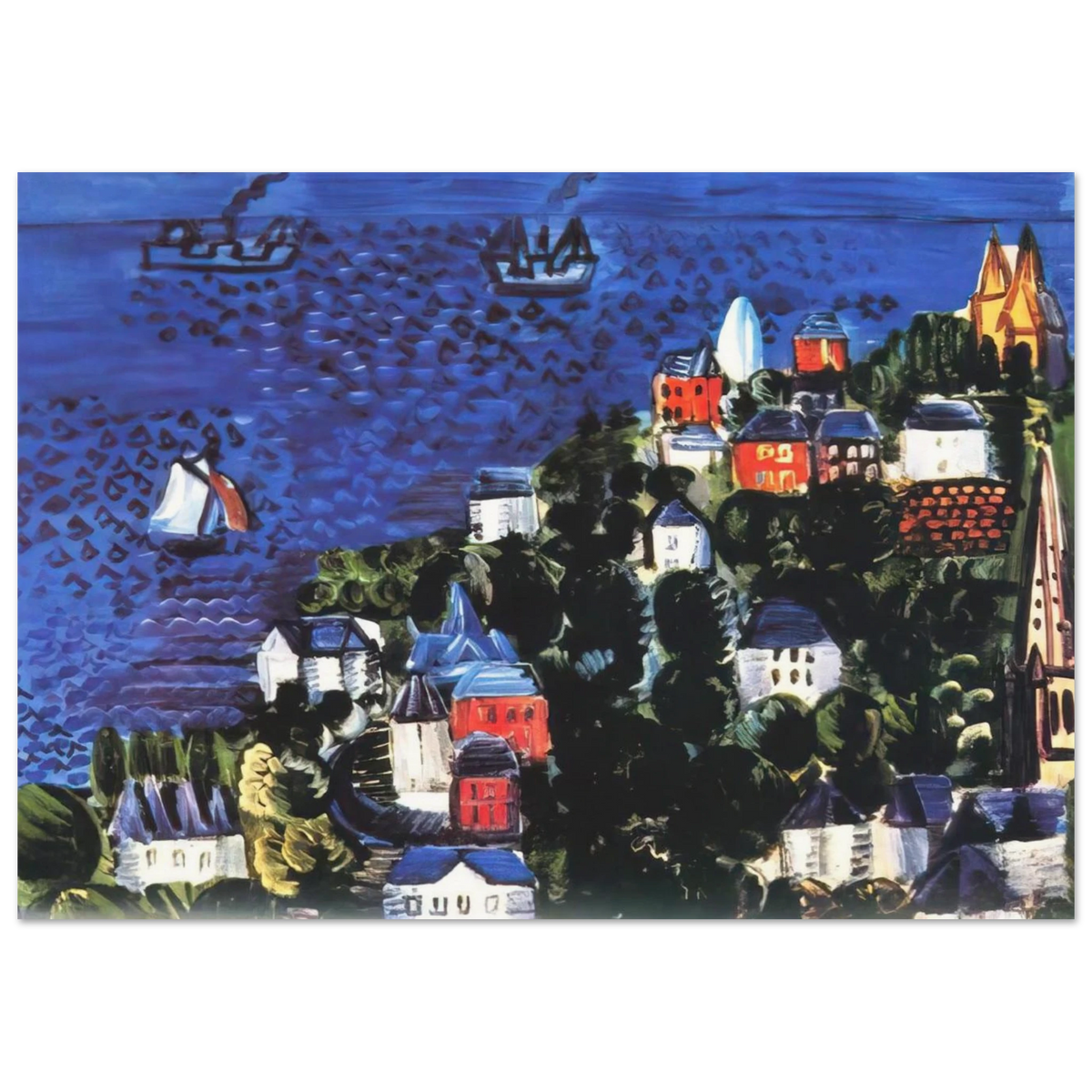 VIEW OF SAINTE ADRESSE Poster | Raoul Dufy Poster | Raoul Dufy Shop
