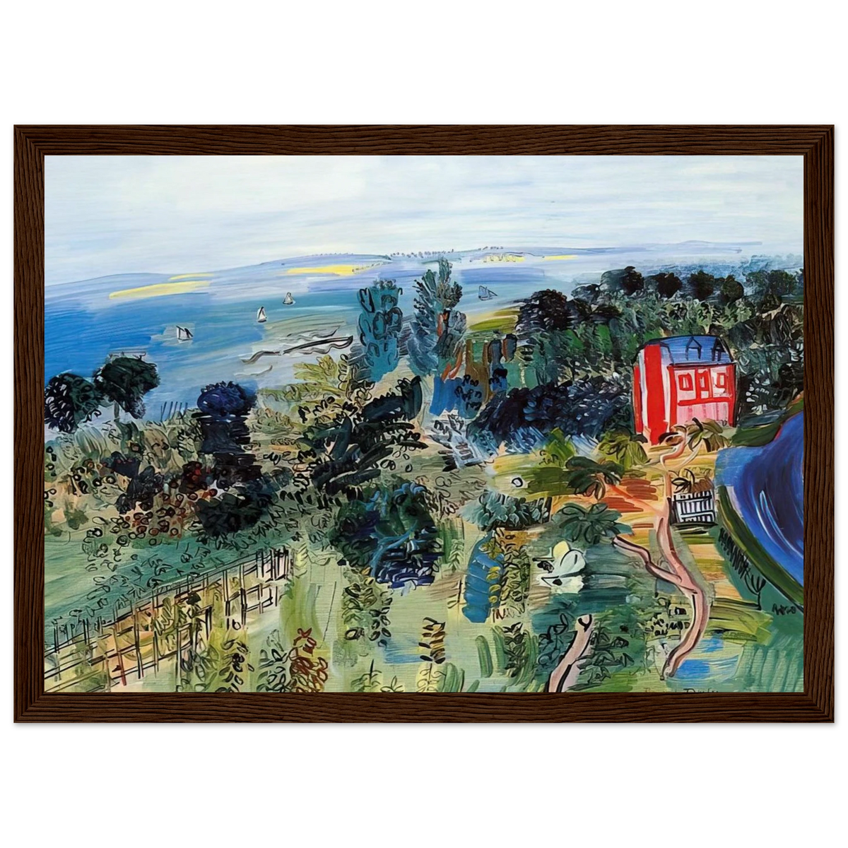 VILLERVILLE Framed Poster | Raoul Dufy Framed Prints Wall Art | Raoul Dufy Shop