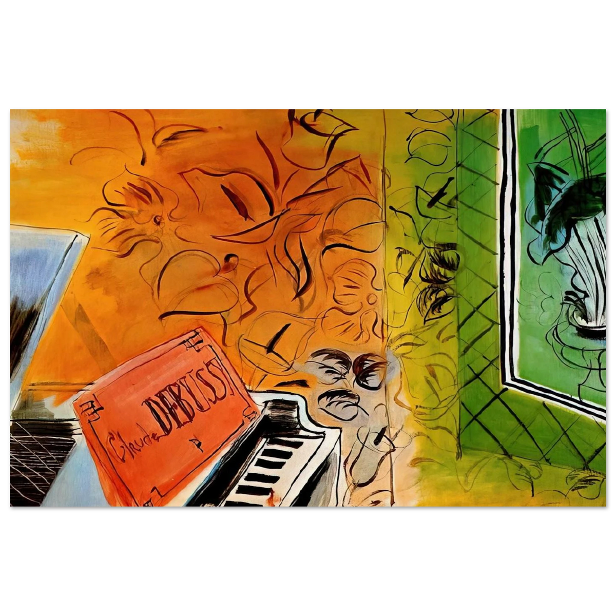 HOMAGE TO CLAUDE DEBUSSY 1952 Poster | Raoul Dufy Poster | Raoul Dufy Shop