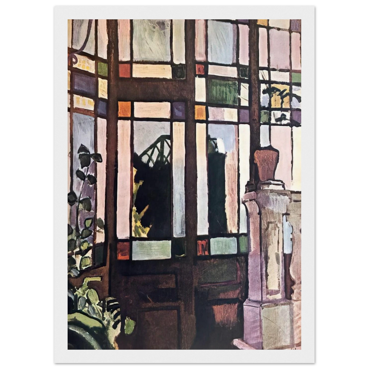 WINDOW WITH COLOURED GLASSES 1906 Framed Poster | Raoul Dufy Framed Prints Wall Art | Raoul Dufy Shop