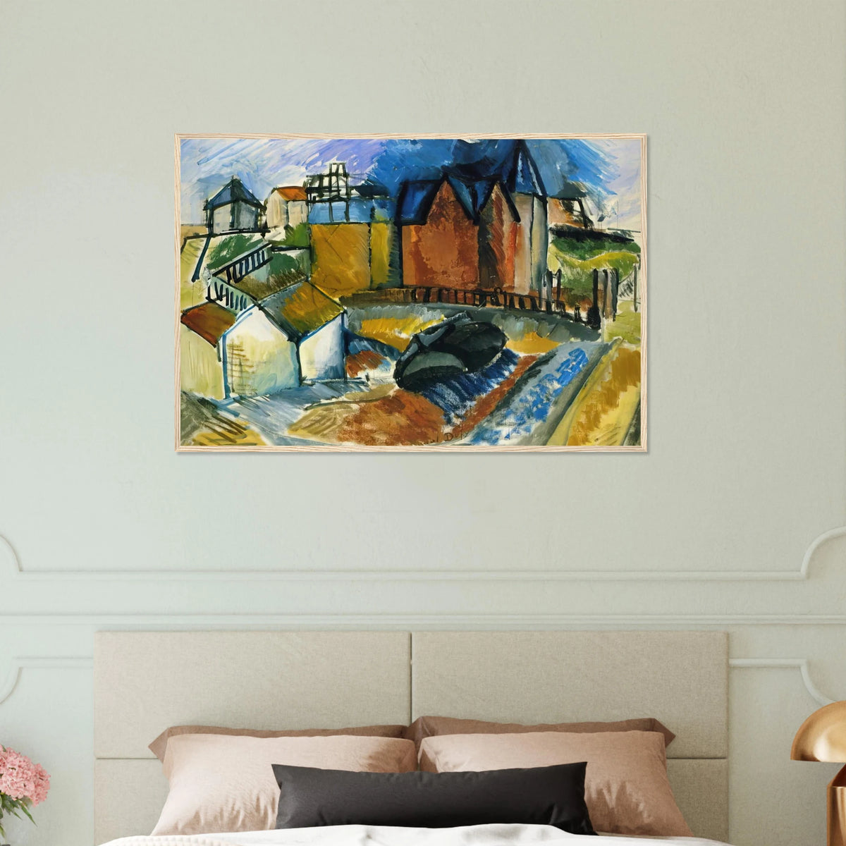 THE BEACH AT HAVRE 1910 Framed Poster | Raoul Dufy Framed Prints Wall Art | Raoul Dufy Shop