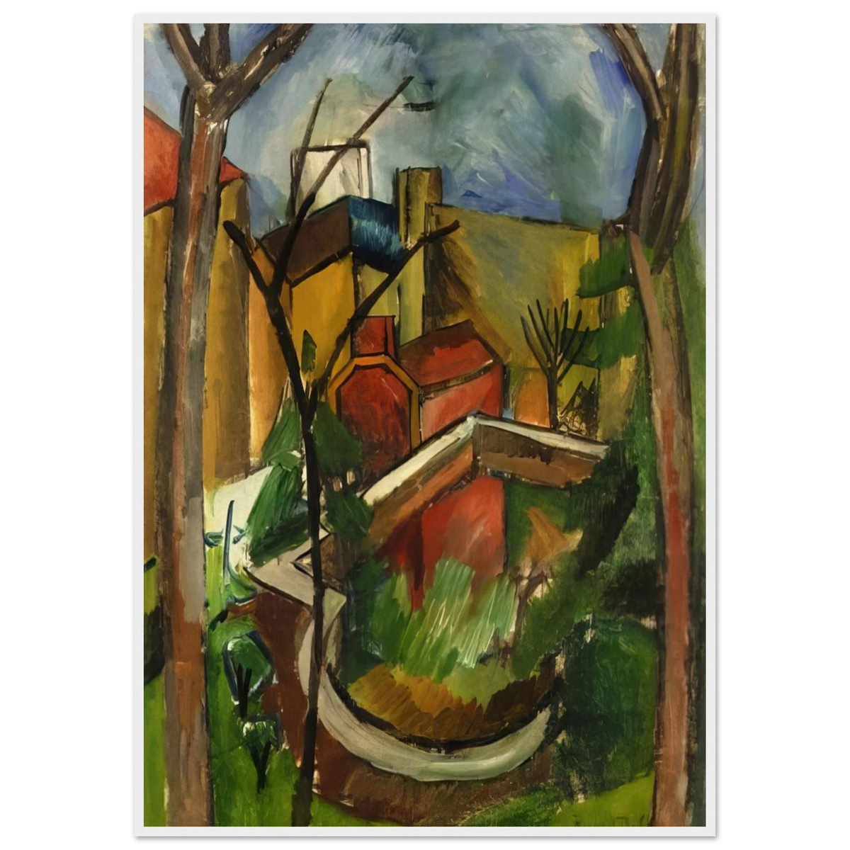 LANDSCAPE OF FALAISE 1910 Framed Poster | Raoul Dufy Framed Prints Wall Art | Raoul Dufy Shop