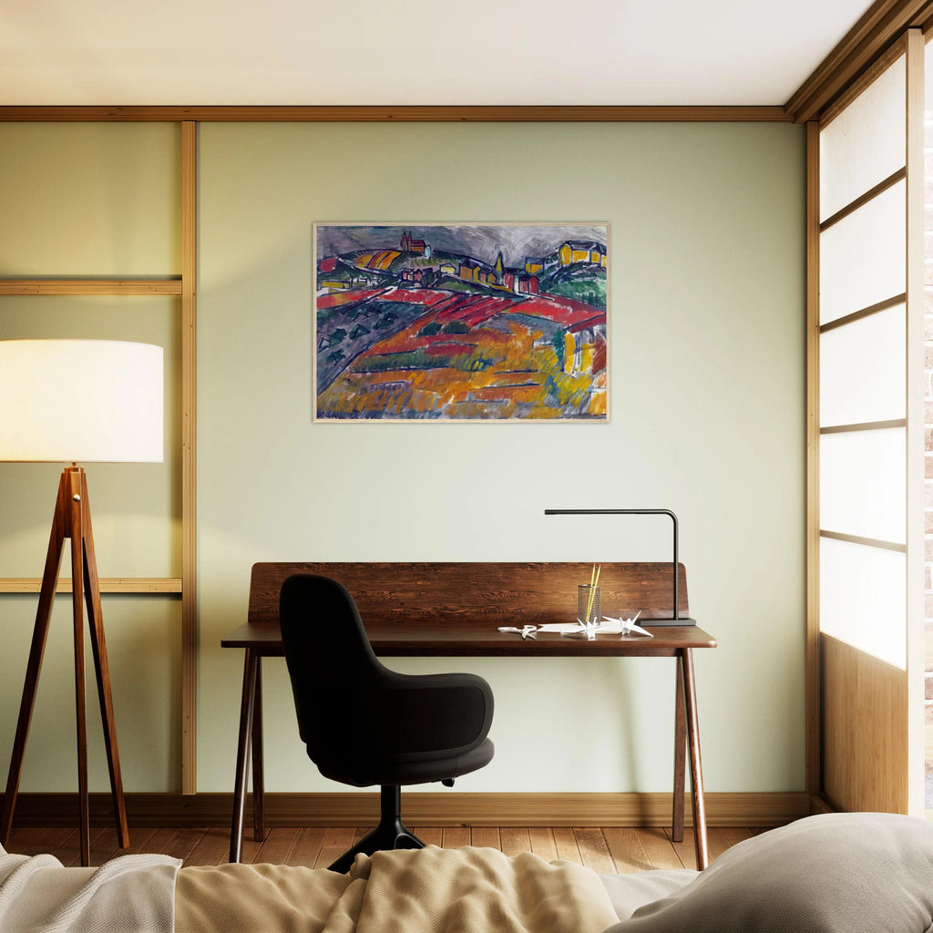 LANDSCAPE WITH RED AND YELLOW Framed Poster | Raoul Dufy Framed Prints Wall Art | Raoul Dufy Shop