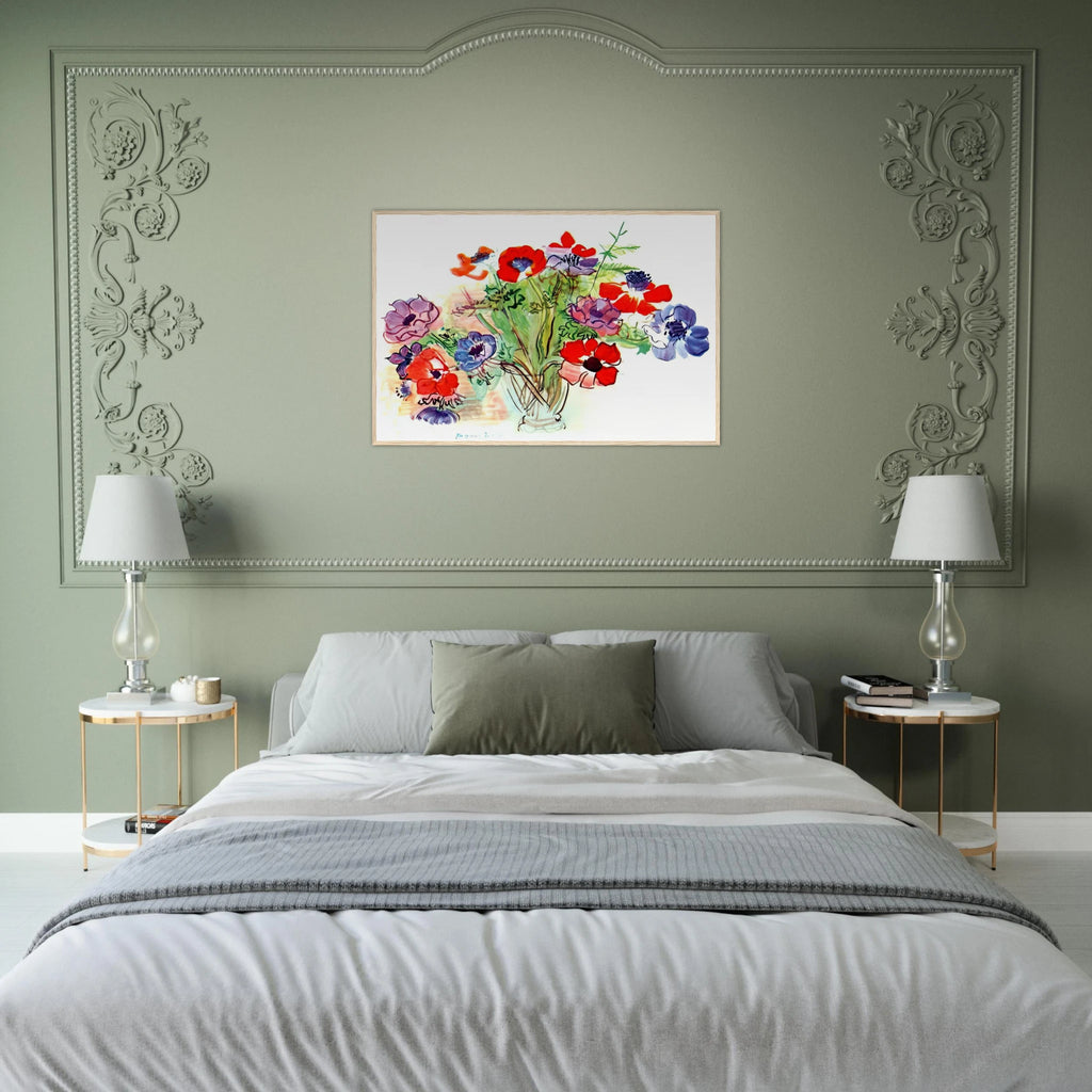 BOUQUET OF FLOWERS 1937 Framed Poster | Raoul Dufy Framed Prints Wall Art | Raoul Dufy Shop