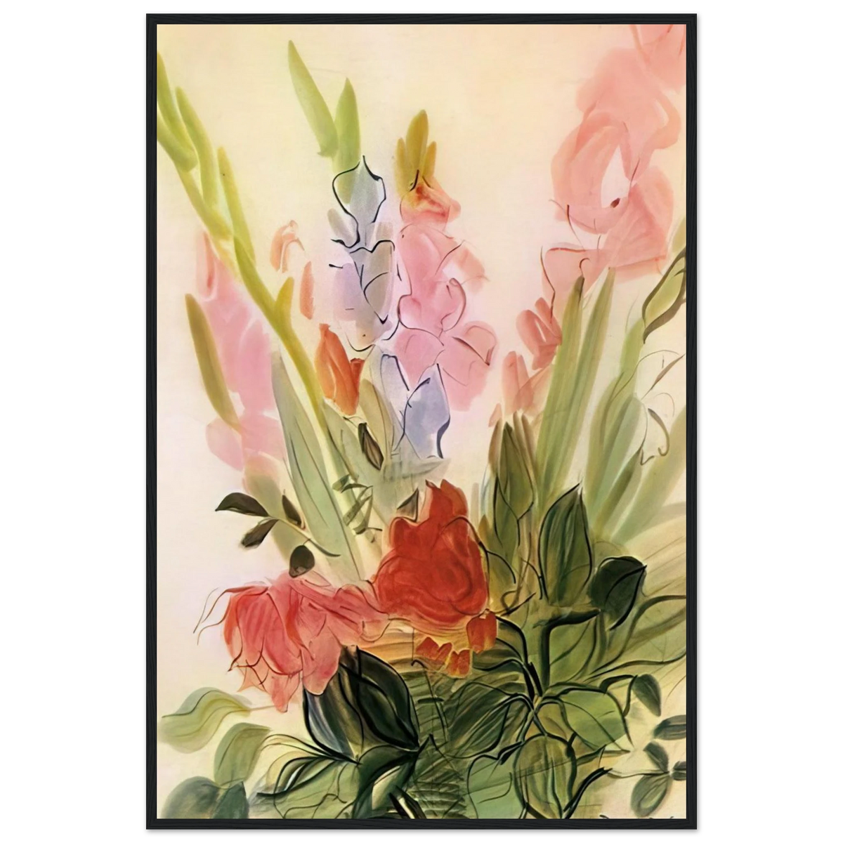 GLADIOLI 1942 Framed Poster | Raoul Dufy Framed Prints Wall Art | Raoul Dufy Shop