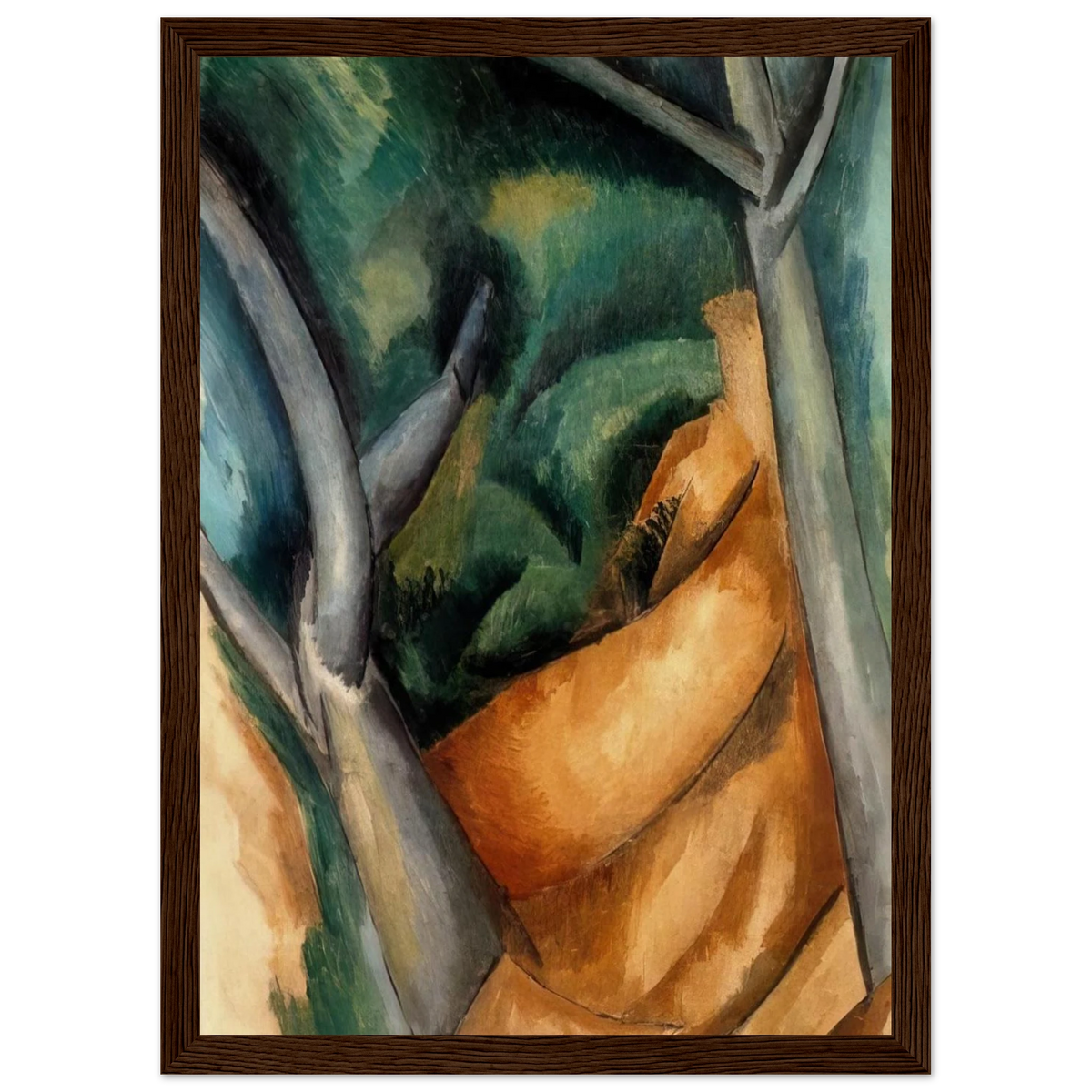 TREES AT ESTAQUE 1908 Framed Poster | Raoul Dufy Framed Prints Wall Art | Raoul Dufy Shop