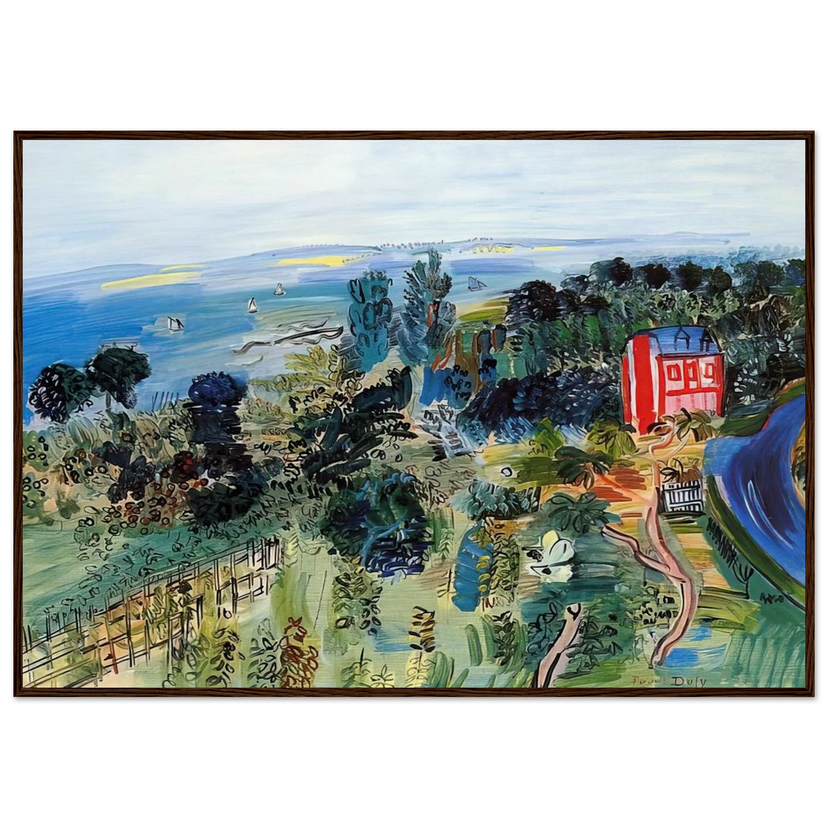 VILLERVILLE Framed Poster | Raoul Dufy Framed Prints Wall Art | Raoul Dufy Shop