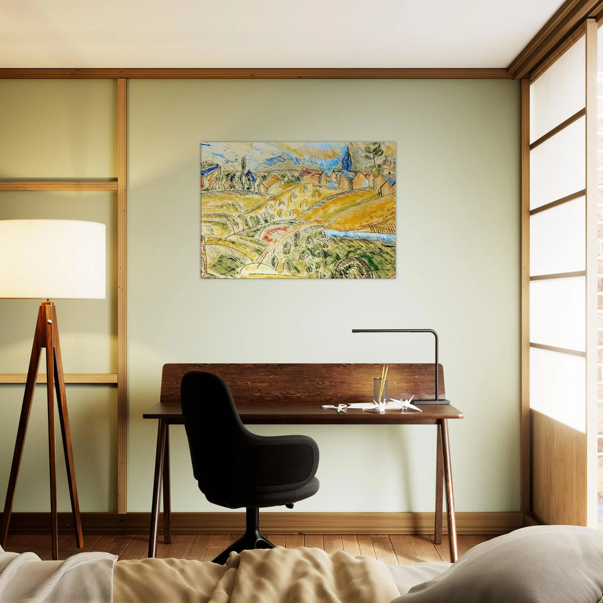 CUBIST LANDSCAPE WITH HAYSTACKS Canvas | Raoul Dufy Canvas | Raoul Dufy Shop