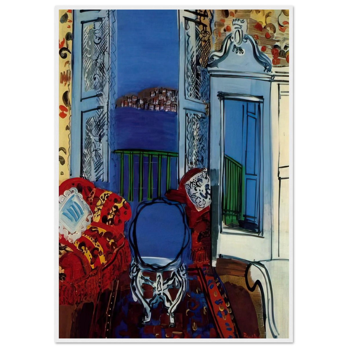 OPEN WINDOW 1928 Framed Poster | Raoul Dufy Framed Prints Wall Art | Raoul Dufy Shop