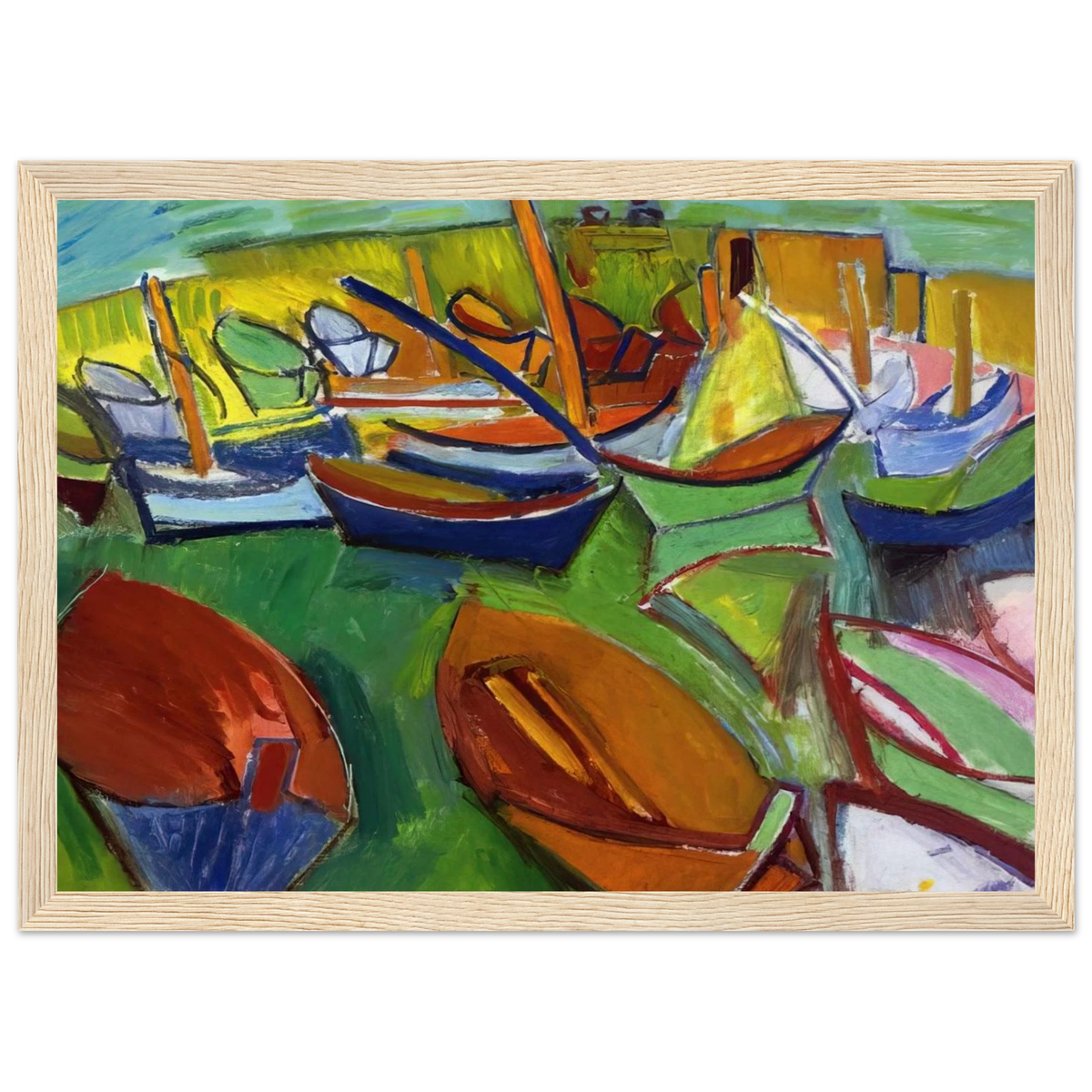 MARTIGUES 1907 Framed Poster | Raoul Dufy Framed Prints Wall Art | Raoul Dufy Shop